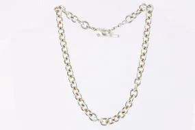 16" Tiffany & Co. 925 Silver Link Toggle Necklace (66.05g.)