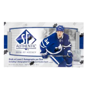 2016-17 Upper Deck SP Authentic Hockey Hobby Box