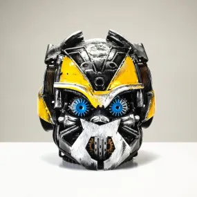 BumbleBee Head Inspired Recycled Metal Art Sculpture