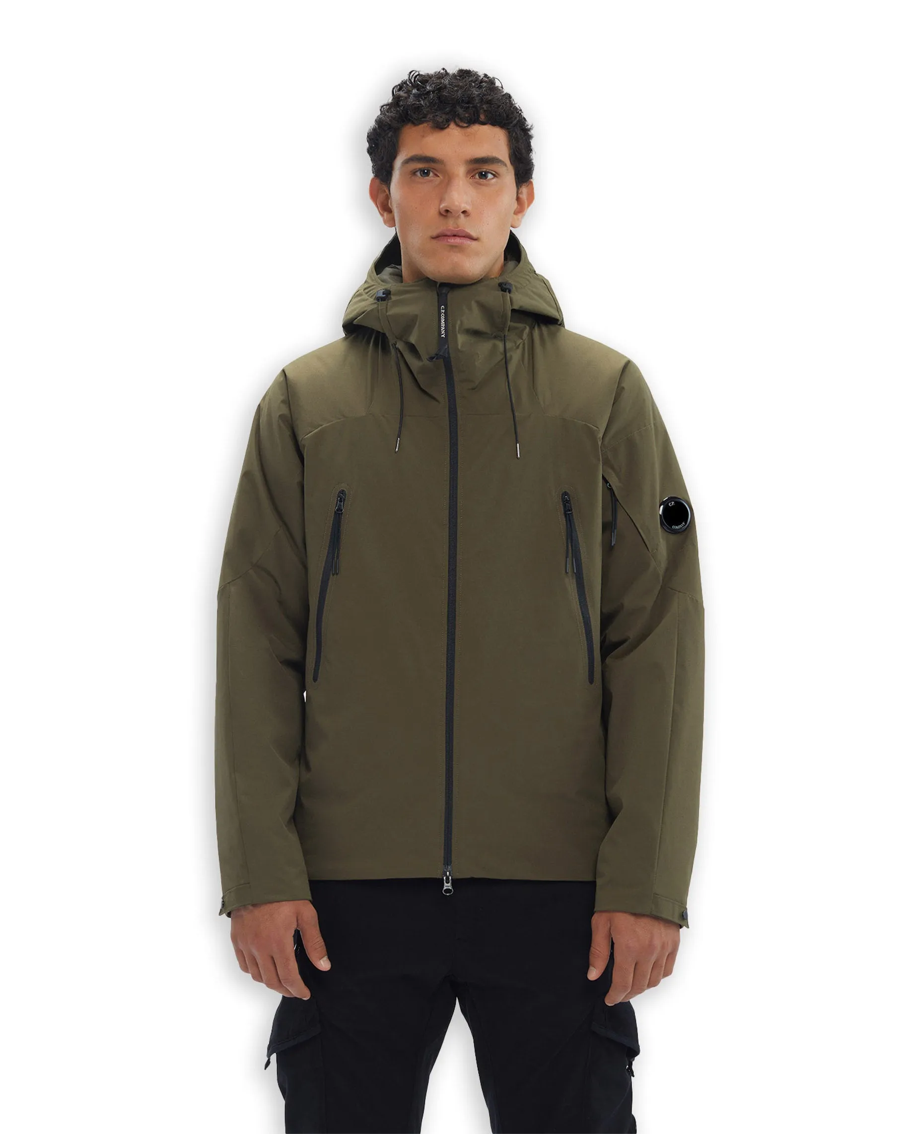 CP Comapny Pro-Tek Hooded Jacket Military Green Men's Jacket