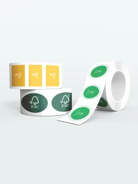 Custom Printed Stickers & Label Roll With Low Minimums.