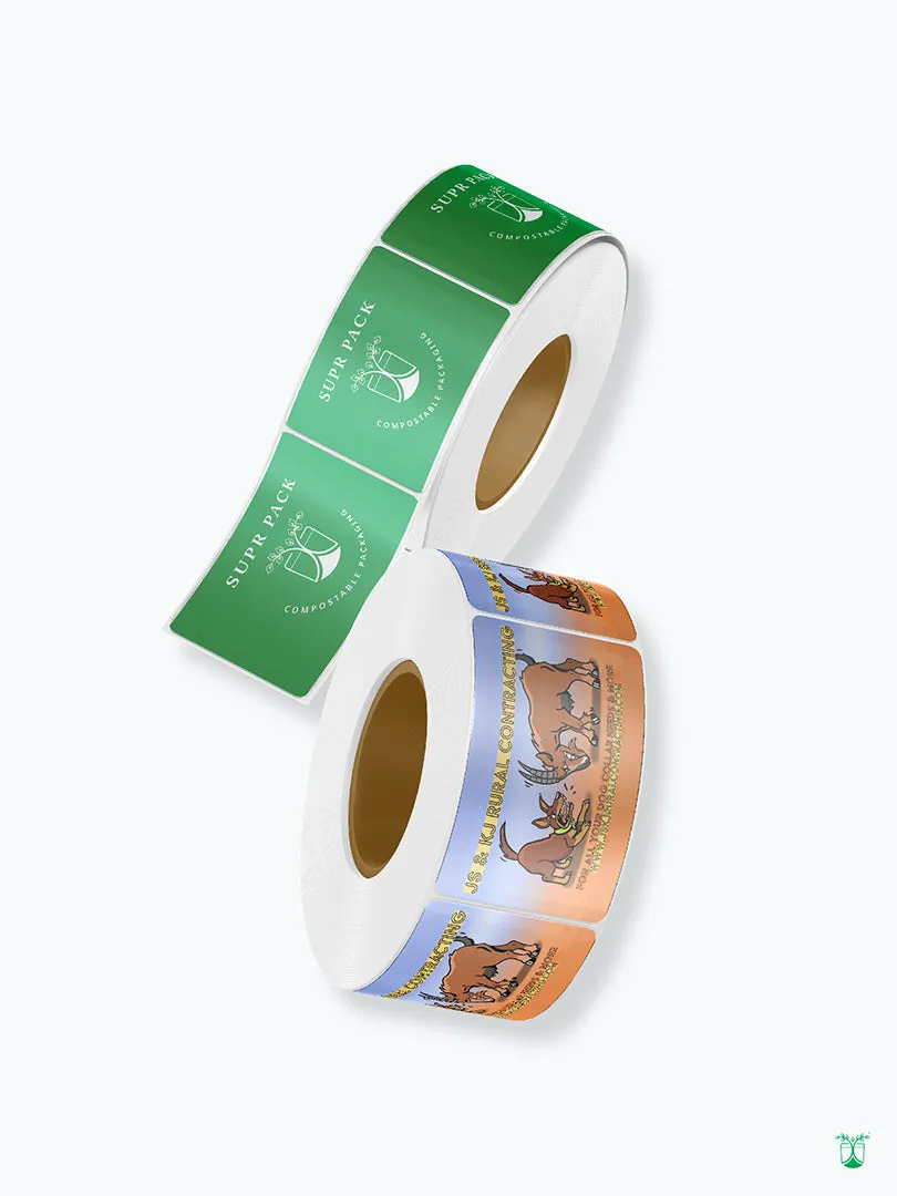 Custom Printed Stickers & Label Roll With Low Minimums.