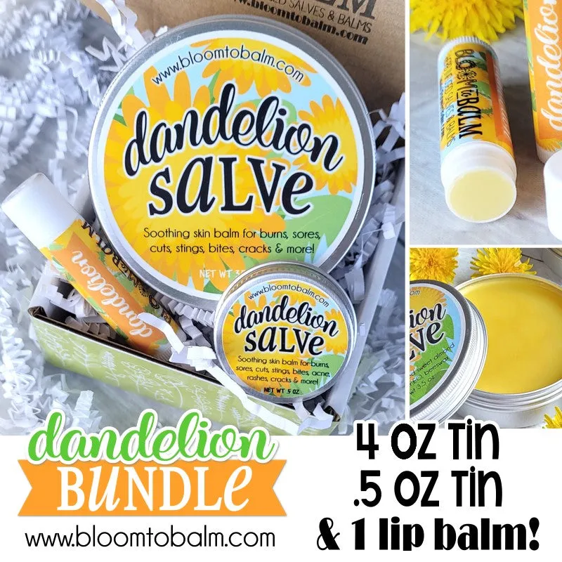 DANDELION Salve & Lip Balm {BUNDLE}