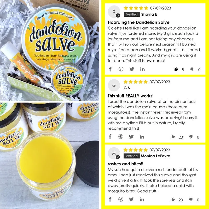 DANDELION Salve & Lip Balm {BUNDLE}