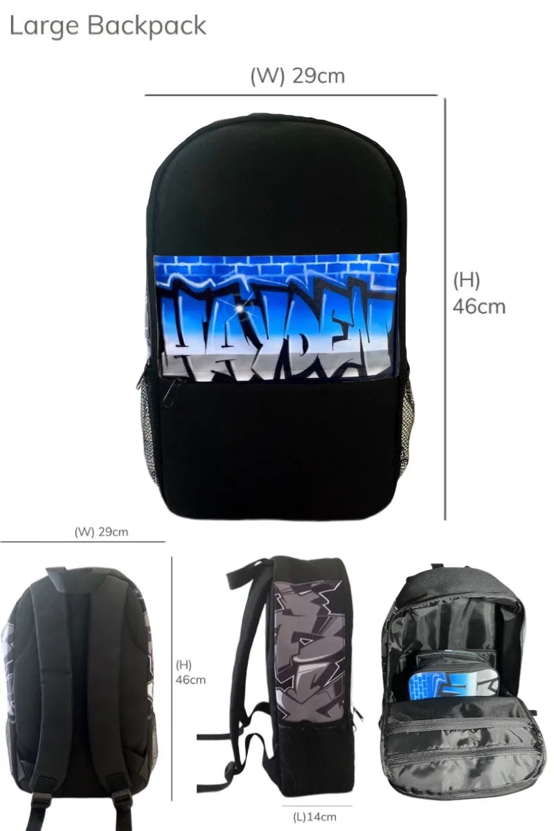 Graff Brick wall Backpack and Cap Combo (12)