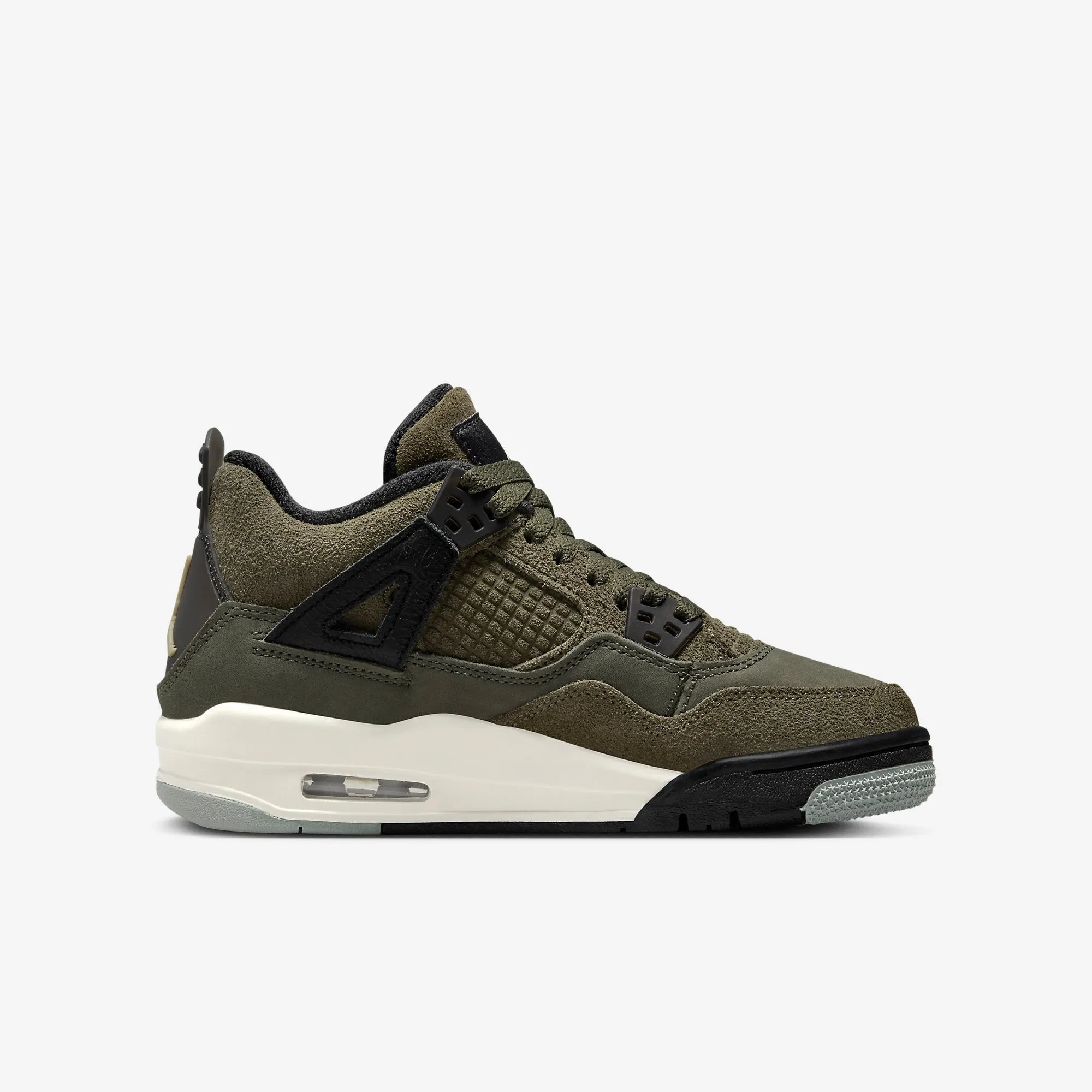 (GS) Air Jordan 4 Retro SE Craft 'Medium Olive Canvas' (2023) FB9928-200