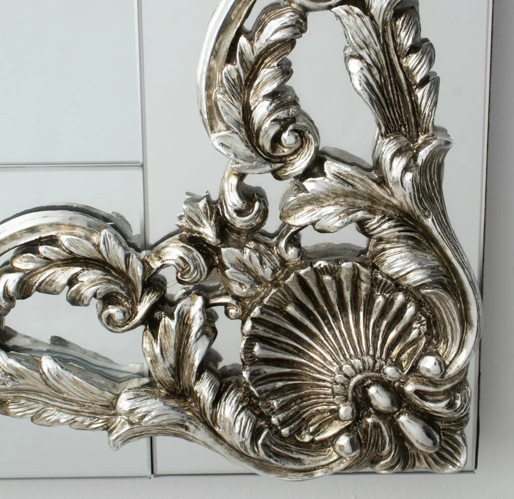 Modern Hollywood Regency Silvered Mirror