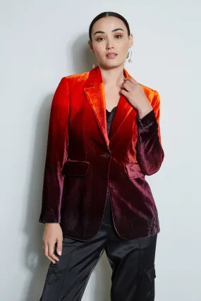 Ombre Velvet Blazer