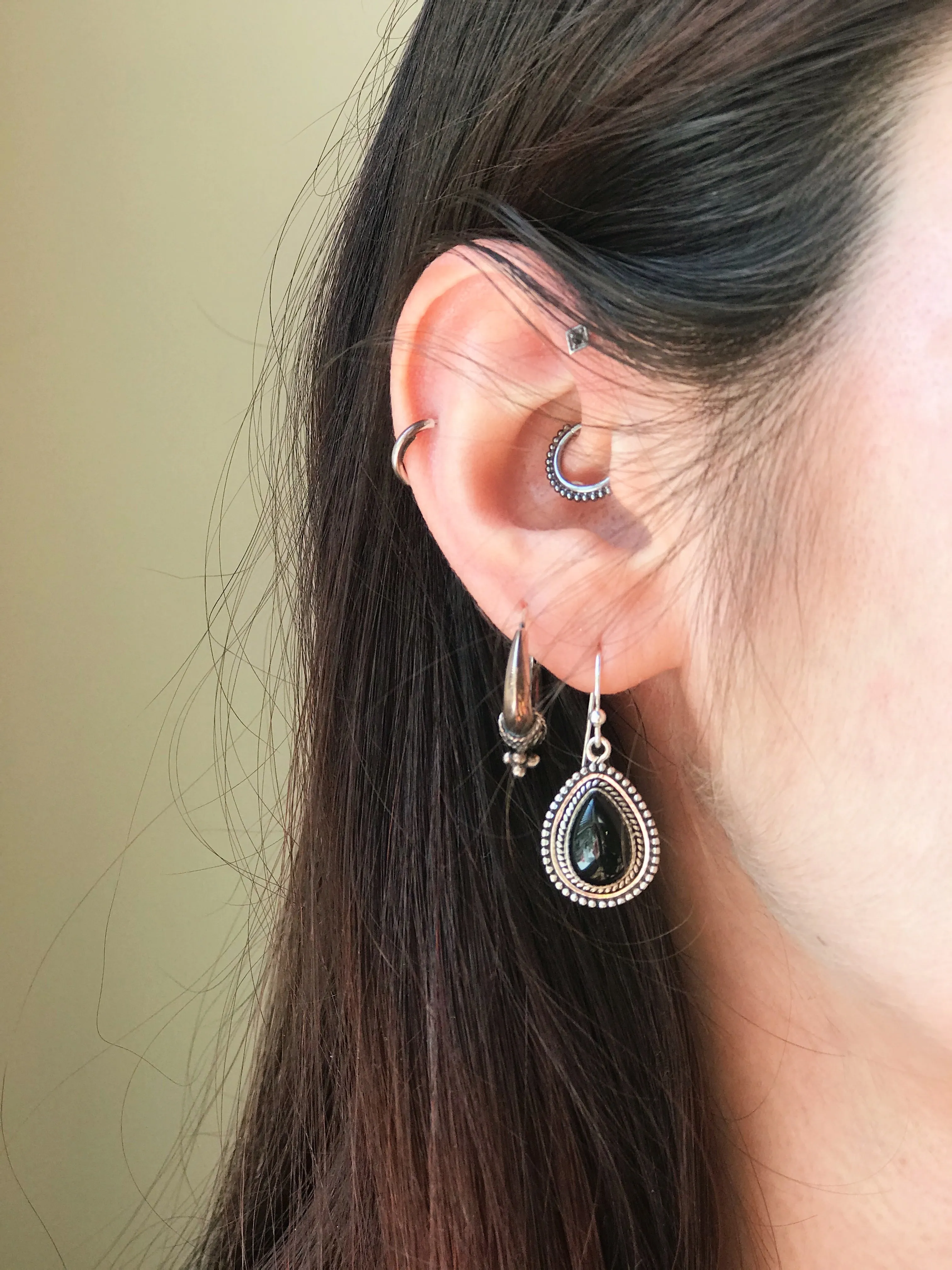 Onyx Gala Earrings