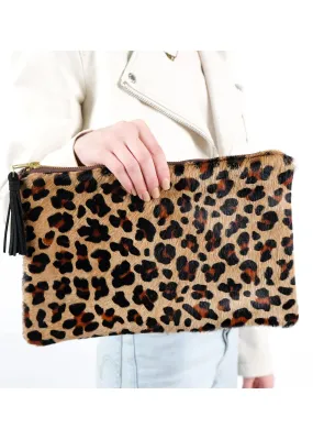 Parker & Hyde Leopard Clutch