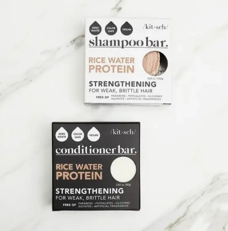 Rice Water Protein Shampoo OR Conditioner Bar for Hair Growth