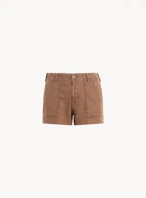 Sol Utility Tab Trouser Short - Sahara Brown