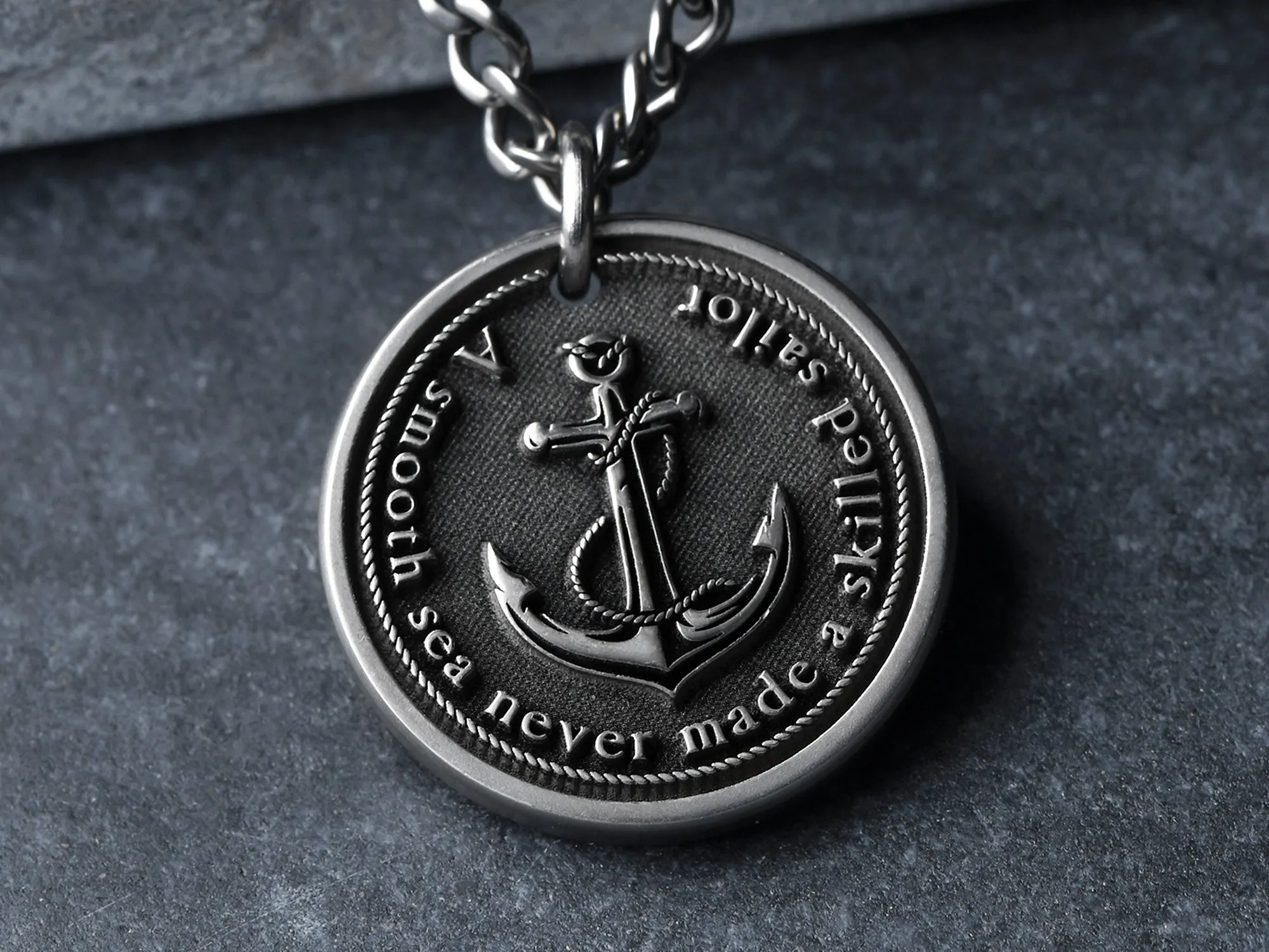 TITANIUM Custom Anchor Necklace